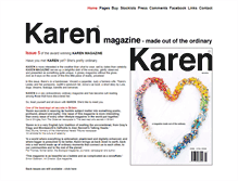 Tablet Screenshot of karenmagazine.com